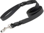 Twisted leather dog leash